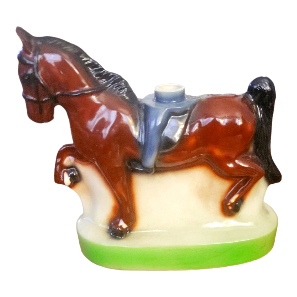 Vintage 1974 Ezra Brooks Horse Equestrian Liquor Decanter Bottle Kentucky Derby - Picture 2 of 6